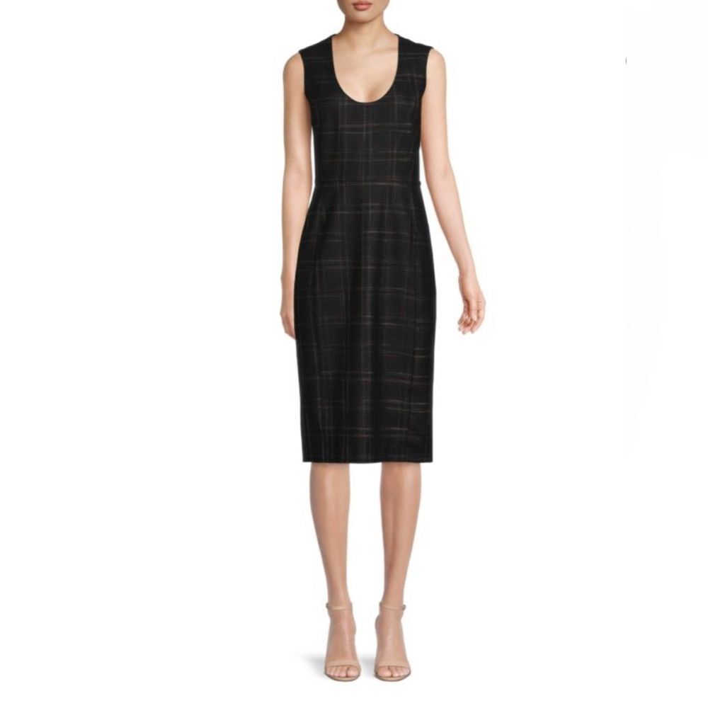 Rebecca Taylor Wool Blend Plaid Sheath Dress Size 0